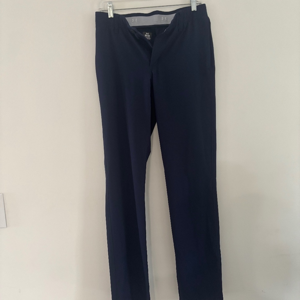 Under Armour Blue Dress/Golf Pants 30x34